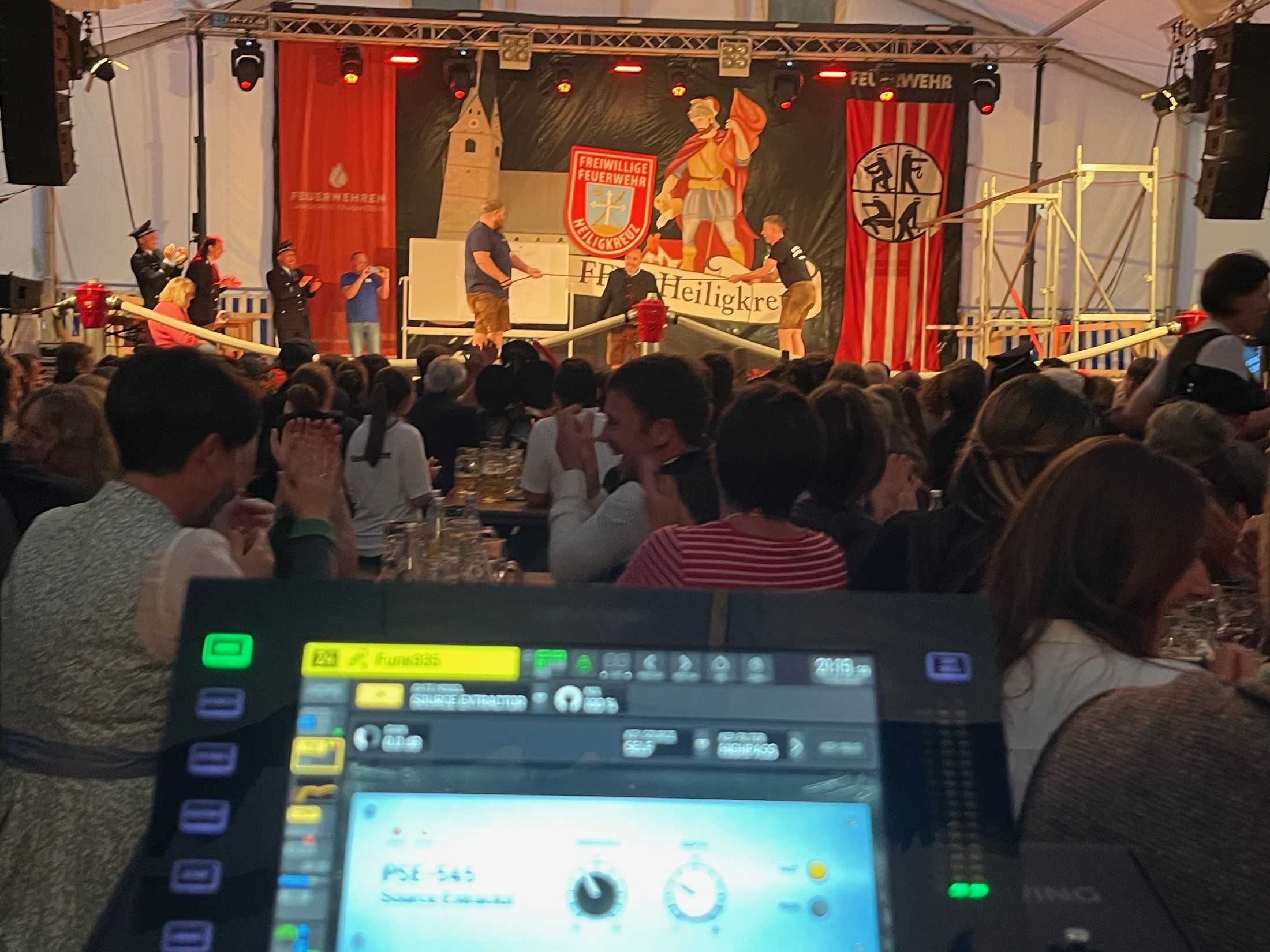 FOH-Platz und TW-Audio Beschallung im Festzelt Heiligkreuz 2026